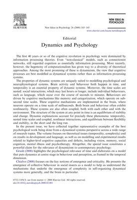 Thumbnail for Dynamics and psychology